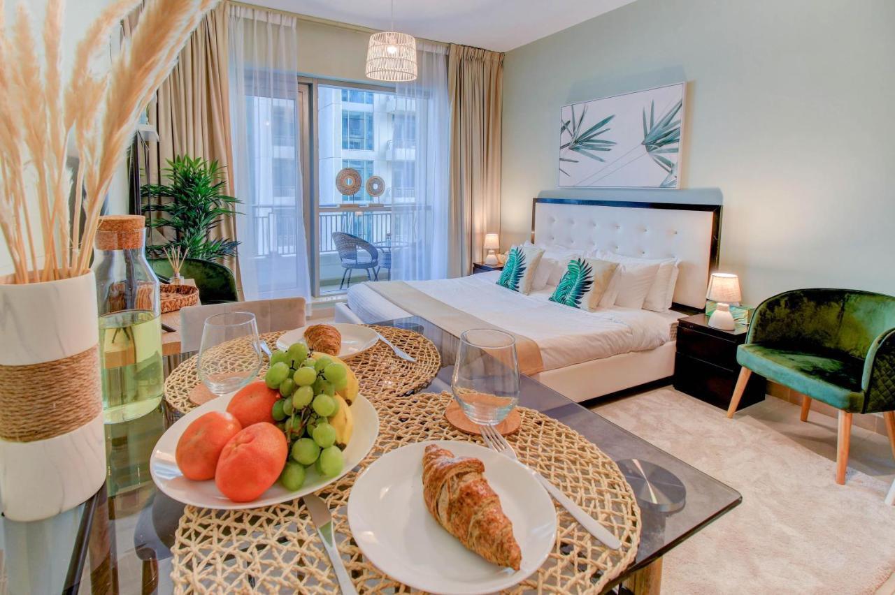Durrani Homes - Luxurious Studio Near Dubai Mall With Pool View Kültér fotó
